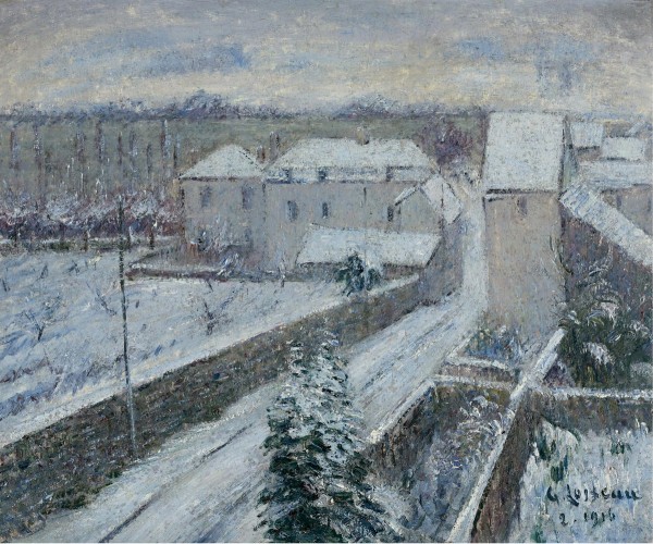 View of Triel under the Snow by Gustave Loiseau